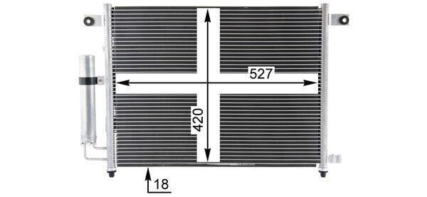 Condenseur, climatisation (Radiateur de climatisation) MAHLE Aftermarket ref. AC 423 000P