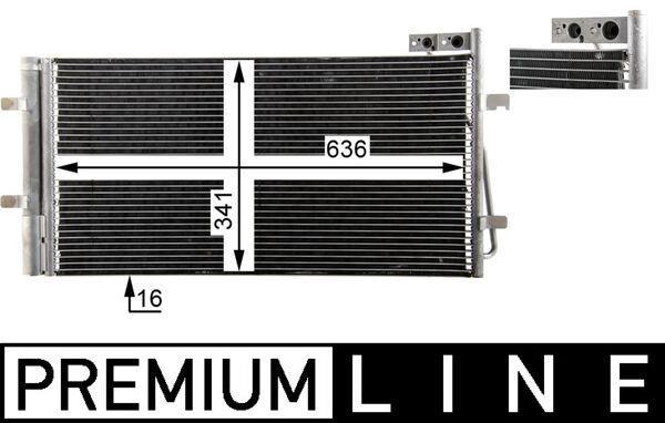 Condenseur, climatisation (Radiateur de climatisation) MAHLE Aftermarket ref. AC 42 000P