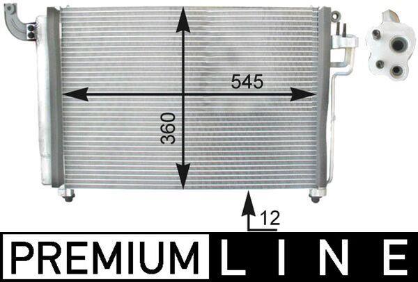 Condenseur, climatisation (Radiateur de climatisation) MAHLE Aftermarket ref. AC 434 000P