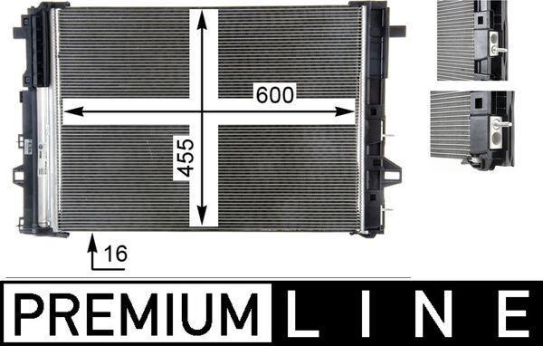 Condenseur, climatisation (Radiateur de climatisation) MAHLE Aftermarket ref. AC 446 000P