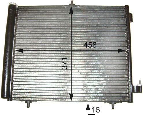 Condenseur, climatisation (Radiateur de climatisation) MAHLE Aftermarket ref. AC 460 000P