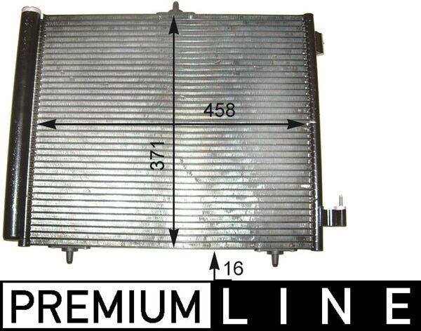 Condenseur, climatisation (Radiateur de climatisation) MAHLE Aftermarket ref. AC 460 000P