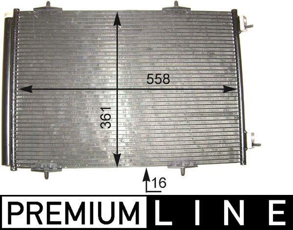 Condenseur, climatisation (Radiateur de climatisation) MAHLE Aftermarket ref. AC 466 000P