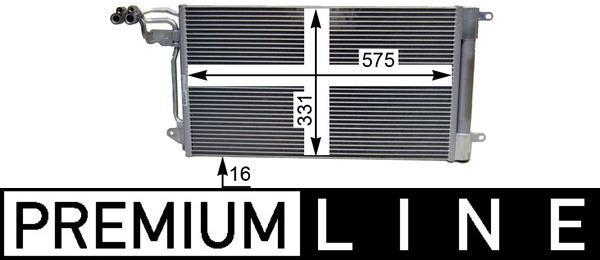 Condenseur, climatisation (Radiateur de climatisation) MAHLE Aftermarket ref. AC 566 000P