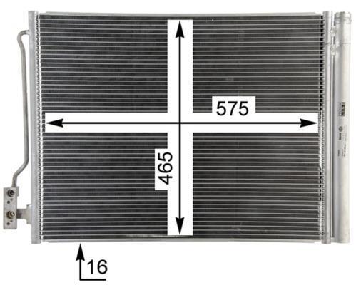 Condenseur, climatisation (Radiateur de climatisation) MAHLE Aftermarket ref. AC 67 000P
