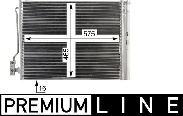 Condenseur, climatisation (Radiateur de climatisation) MAHLE Aftermarket ref. AC 67 000P