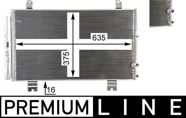 Condenseur, climatisation (Radiateur de climatisation) MAHLE Aftermarket ref. AC 69 000P