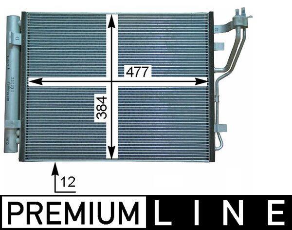 Condenseur, climatisation (Radiateur de climatisation) MAHLE Aftermarket ref. AC 709 000P