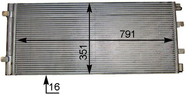 Condenseur, climatisation (Radiateur de climatisation) MAHLE Aftermarket ref. AC 776 000S