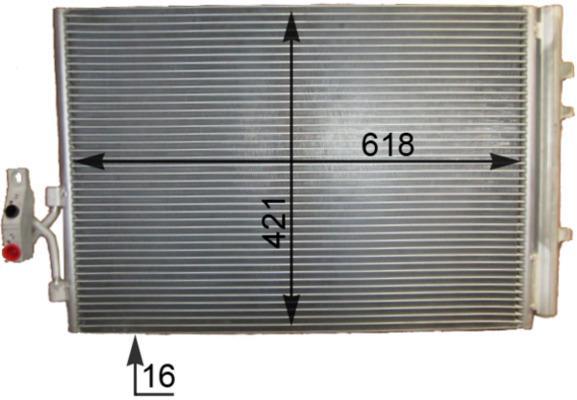 Condenseur, climatisation (Radiateur de climatisation) MAHLE Aftermarket ref. AC 779 000S
