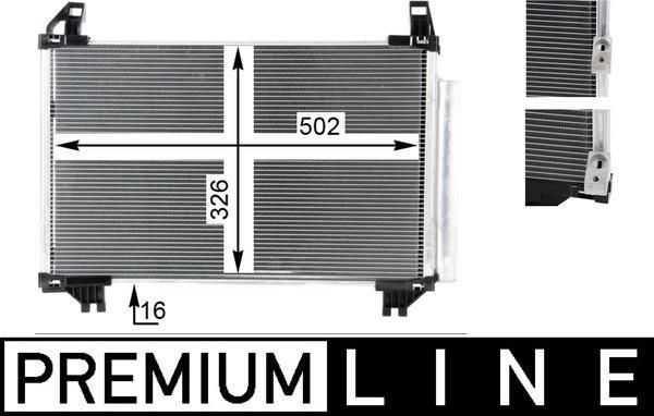 Condenseur, climatisation (Radiateur de climatisation) MAHLE Aftermarket ref. AC 793 000P