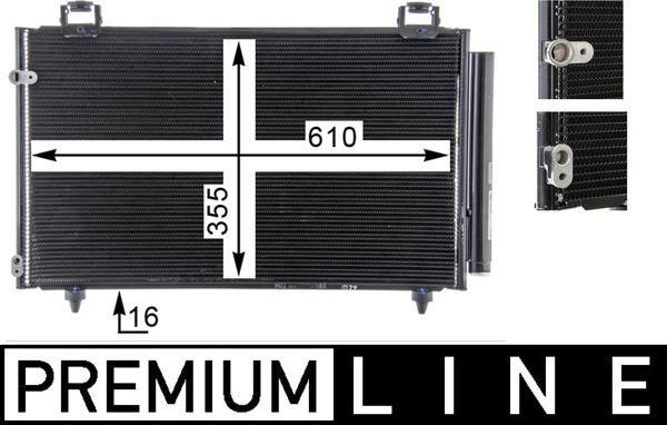 Condenseur, climatisation (Radiateur de climatisation) MAHLE Aftermarket ref. AC 797 000P