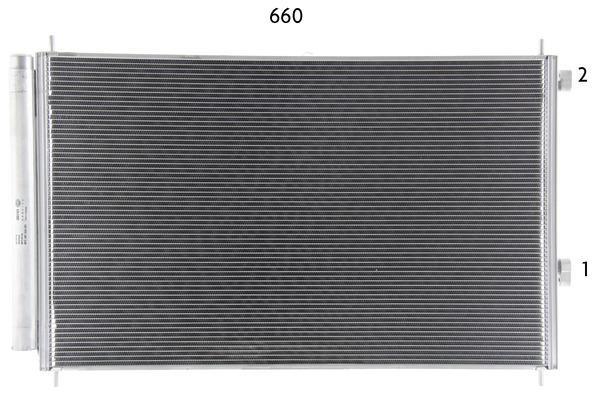 Condenseur, climatisation (Radiateur de climatisation) MAHLE Aftermarket ref. AC 798 000P