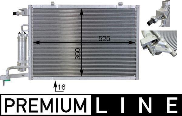 Condenseur, climatisation (Radiateur de climatisation) MAHLE Aftermarket ref. AC 7 000P