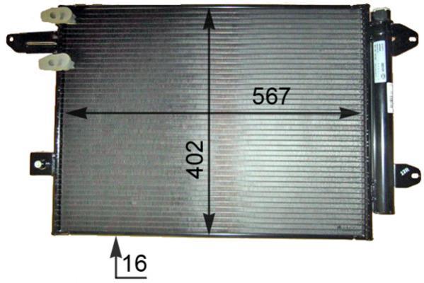 Condenseur, climatisation (Radiateur de climatisation) MAHLE Aftermarket ref. AC 805 000P