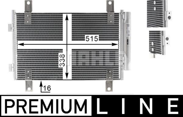 Condenseur, climatisation (Radiateur de climatisation) MAHLE Aftermarket ref. AC 810 000P