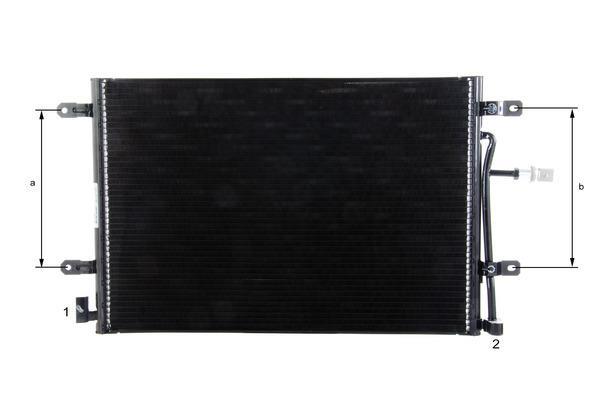 Condenseur, climatisation (Radiateur de climatisation) MAHLE Aftermarket ref. AC 812 000P