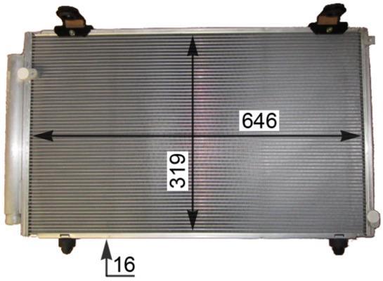 Condenseur, climatisation (Radiateur de climatisation) MAHLE Aftermarket ref. AC 817 000P
