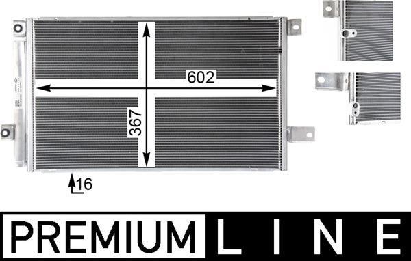 Condenseur, climatisation (Radiateur de climatisation) MAHLE Aftermarket ref. AC 819 000P