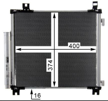 Condenseur, climatisation (Radiateur de climatisation) MAHLE Aftermarket ref. AC 825 000P