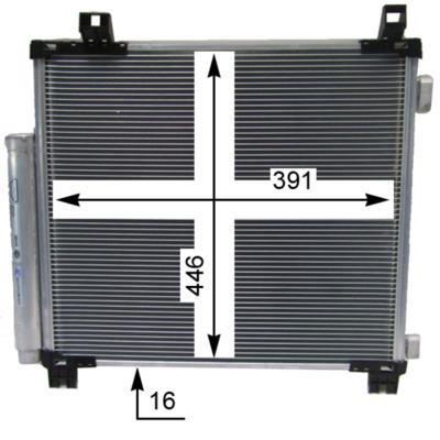 Condenseur, climatisation (Radiateur de climatisation) MAHLE Aftermarket ref. AC 825 000S
