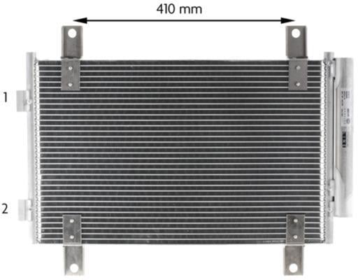 Condenseur, climatisation (Radiateur de climatisation) MAHLE Aftermarket ref. AC 833 000P