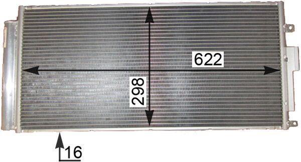 Condenseur, climatisation (Radiateur de climatisation) MAHLE Aftermarket ref. AC 839 000P