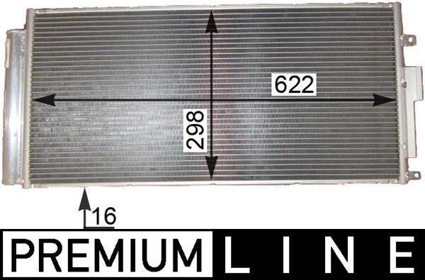 Condenseur, climatisation (Radiateur de climatisation) MAHLE Aftermarket ref. AC 839 000P