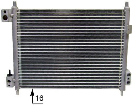 Condenseur, climatisation (Radiateur de climatisation) MAHLE Aftermarket AC 856 000S