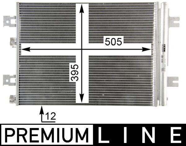 Condenseur, climatisation (Radiateur de climatisation) MAHLE Aftermarket ref. AC 858 000P