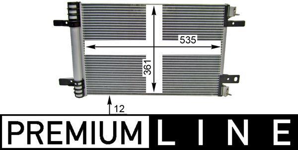 Condenseur, climatisation (Radiateur de climatisation) MAHLE Aftermarket ref. AC 886 000P