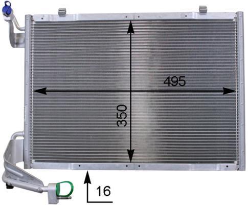 Condenseur, climatisation (Radiateur de climatisation) MAHLE Aftermarket ref. AC 9 000P