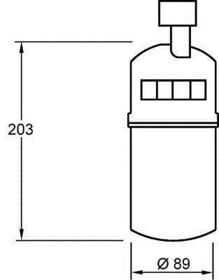 Filtre déshydrateur du circuit de climatisation MAHLE Aftermarket ref. AD 275 000S