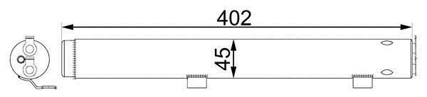 Filtre déshydrateur du circuit de climatisation MAHLE Aftermarket ref. AD 285 000S