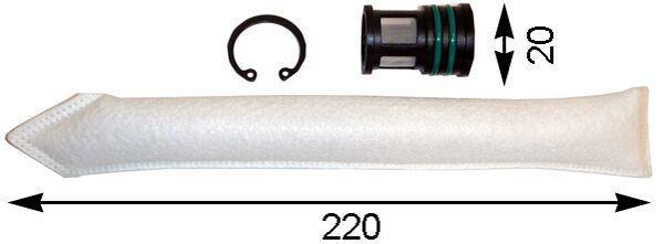Filtre déshydrateur du circuit de climatisation MAHLE Aftermarket AD 74 000S