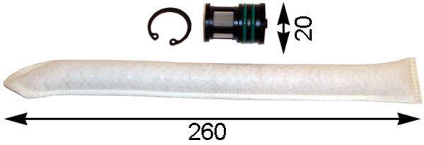 Filtre déshydrateur du circuit de climatisation MAHLE Aftermarket ref. AD 75 000S