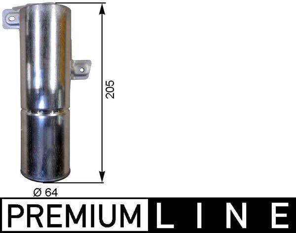 Filtre déshydrateur du circuit de climatisation MAHLE Aftermarket ref. AD 91 000P
