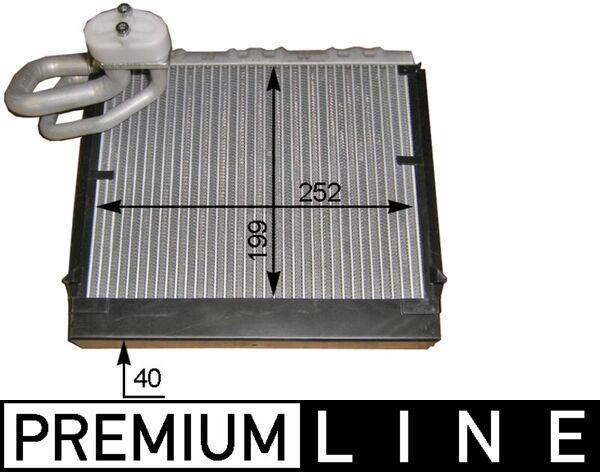 Evaporateur climatisation MAHLE Aftermarket ref. AE 106 000P