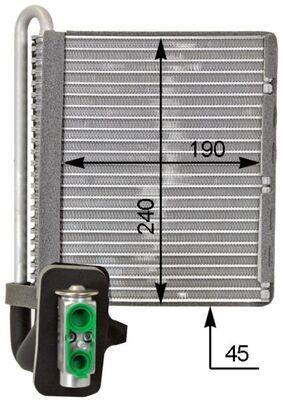 Evaporateur climatisation MAHLE Aftermarket AE 118 000P