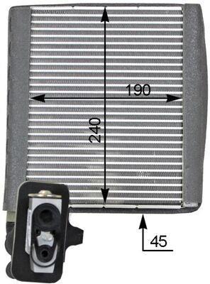 Evaporateur climatisation MAHLE Aftermarket AE 119 000P
