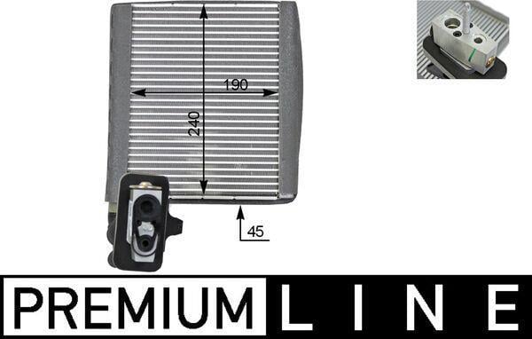 Evaporateur climatisation MAHLE Aftermarket AE 119 000P