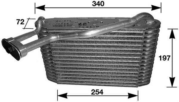 Evaporateur climatisation MAHLE Aftermarket ref. AE 34 000S