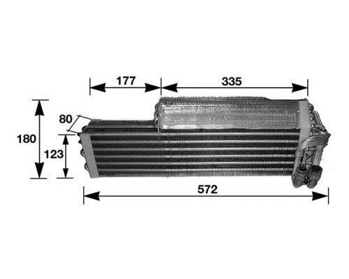 Evaporateur climatisation MAHLE Aftermarket ref. AE 37 000S