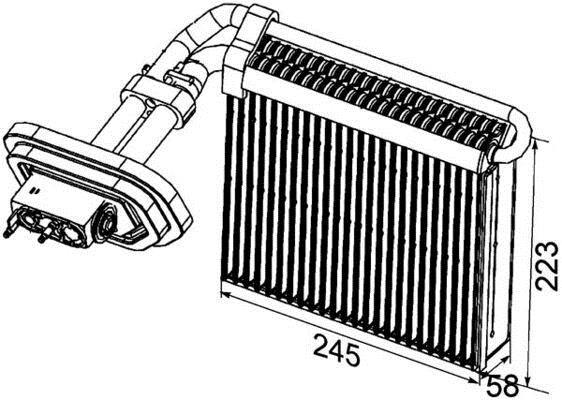 Evaporateur climatisation MAHLE Aftermarket ref. AE 99 000P