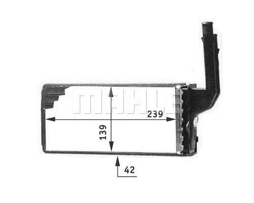 Radiateur de chauffage MAHLE Aftermarket ref. AH 100 000P