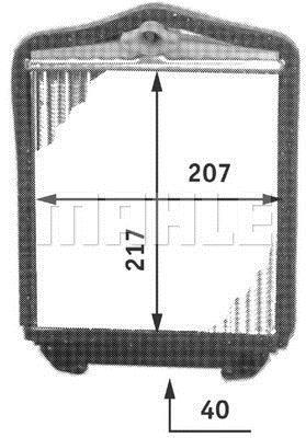 Radiateur de chauffage MAHLE Aftermarket ref. AH 102 000P