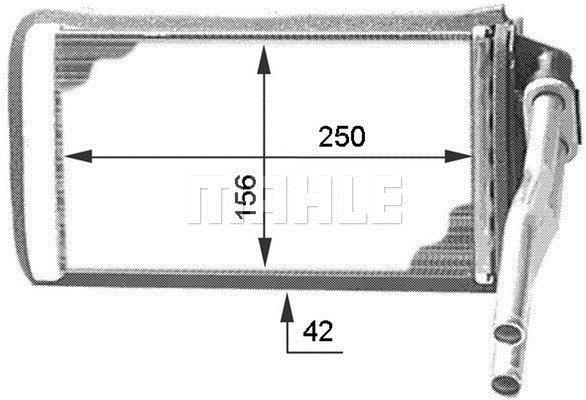 Radiateur de chauffage MAHLE Aftermarket ref. AH 109 000P