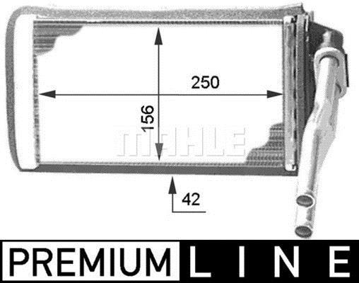 Radiateur de chauffage MAHLE Aftermarket ref. AH 109 000P