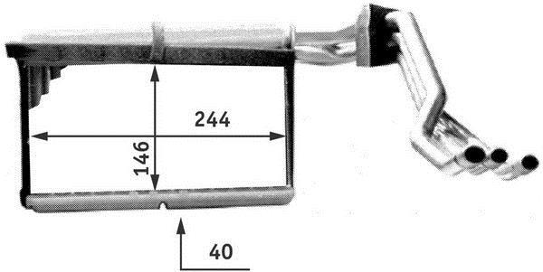 Radiateur de chauffage MAHLE Aftermarket ref. AH 137 000P