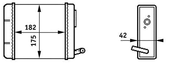 Radiateur de chauffage MAHLE Aftermarket ref. AH 150 000S